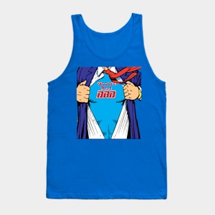 Super Dad Superhero Comic Father's Day Tank Top